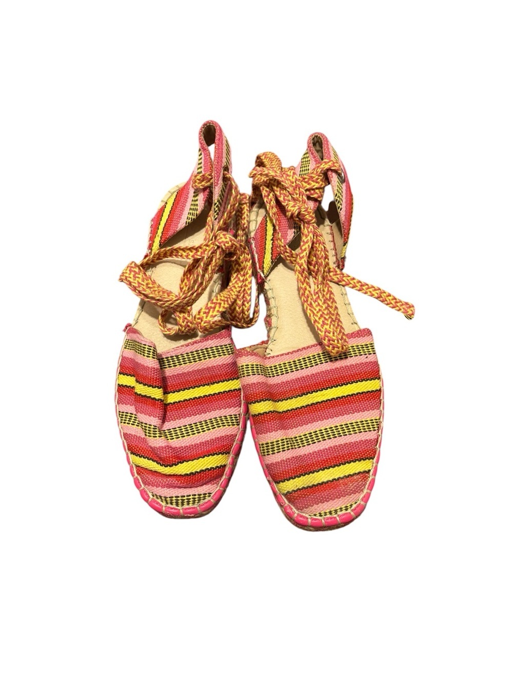 Asos Design Women's Lace Up Espadrille Shoes Multicolor Size 8